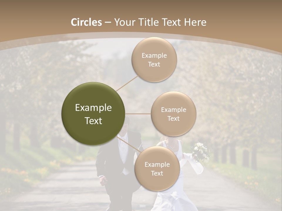 Male Romance Blossom PowerPoint Template