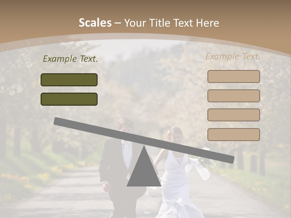 Male Romance Blossom PowerPoint Template