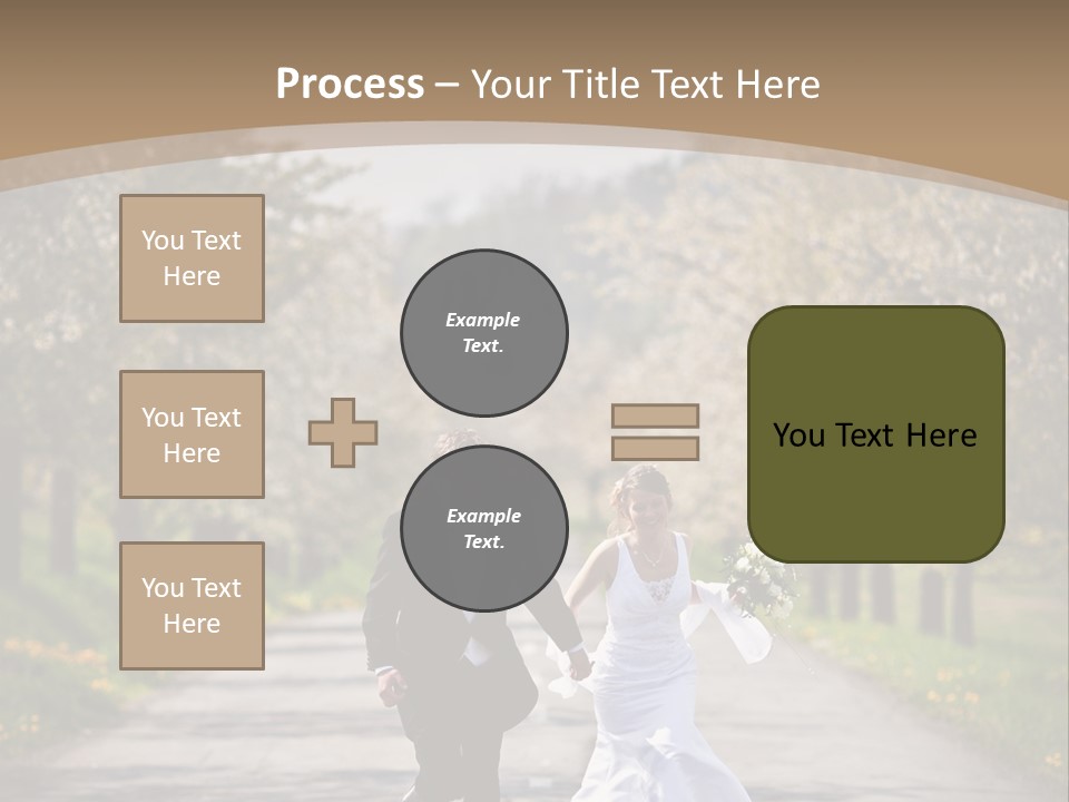 Male Romance Blossom PowerPoint Template