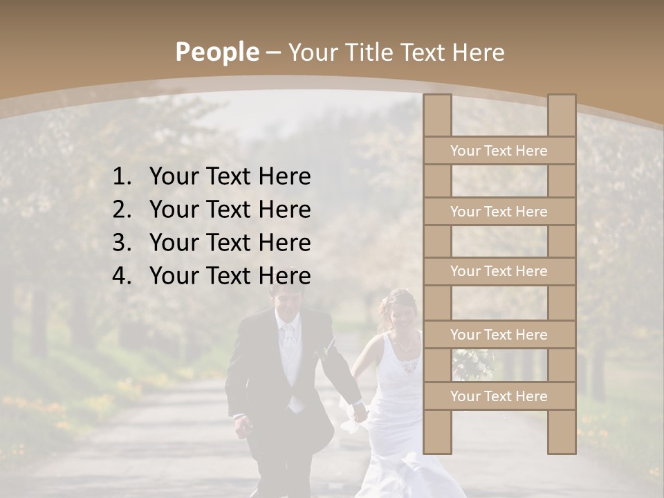Male Romance Blossom PowerPoint Template