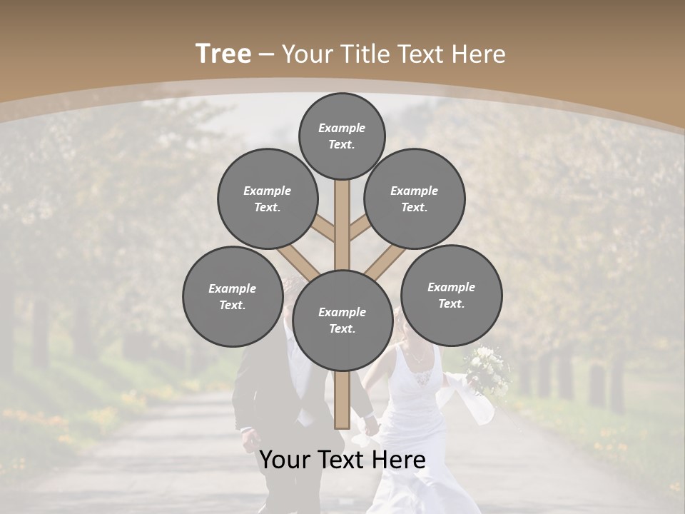 Male Romance Blossom PowerPoint Template