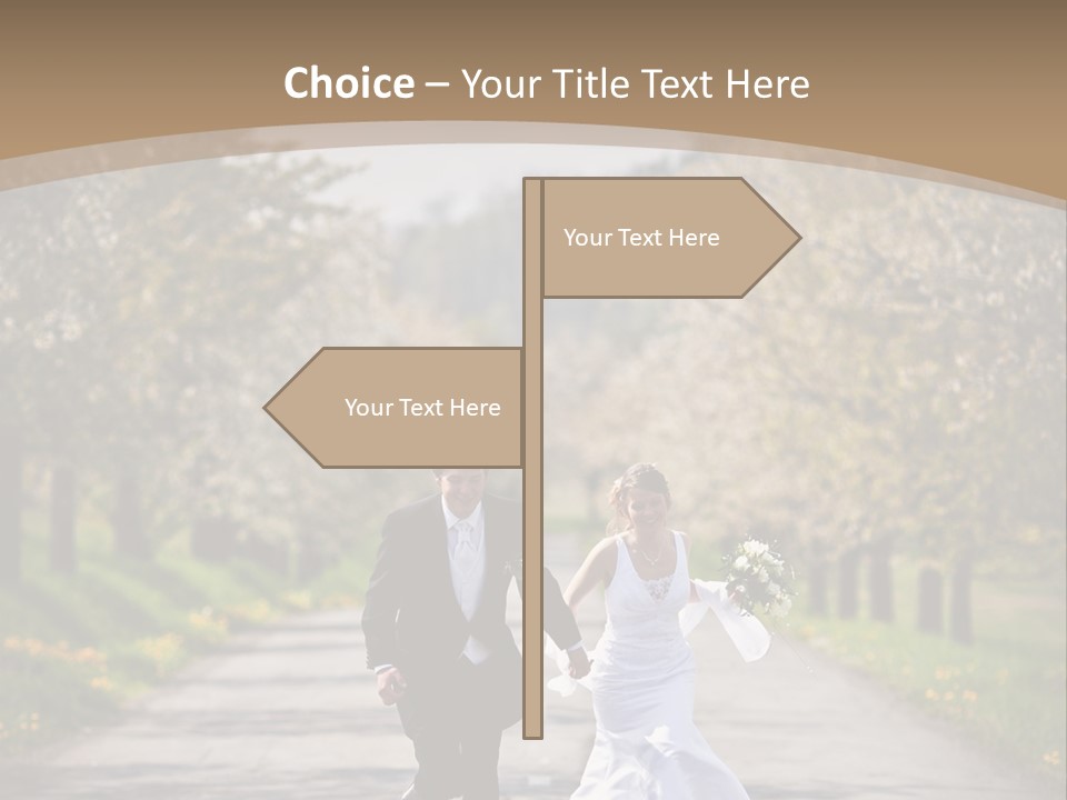 Male Romance Blossom PowerPoint Template