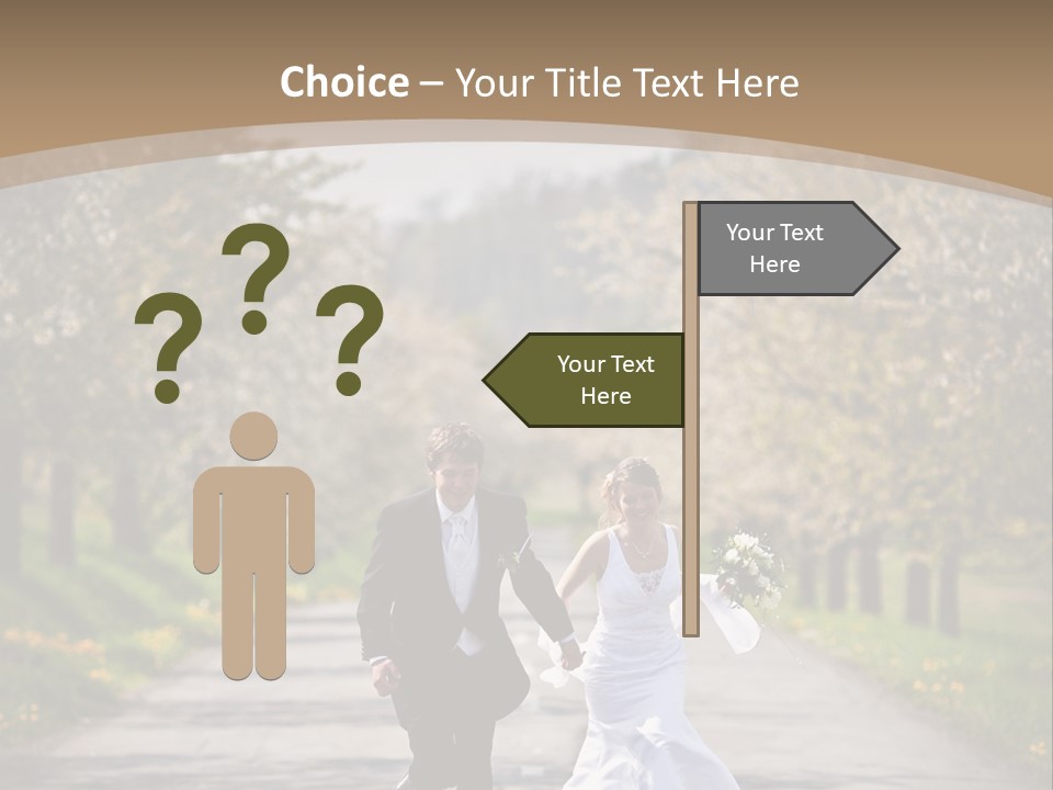 Male Romance Blossom PowerPoint Template