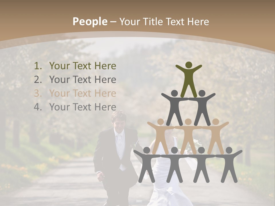 Male Romance Blossom PowerPoint Template