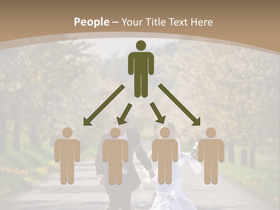 Male Romance Blossom PowerPoint Template