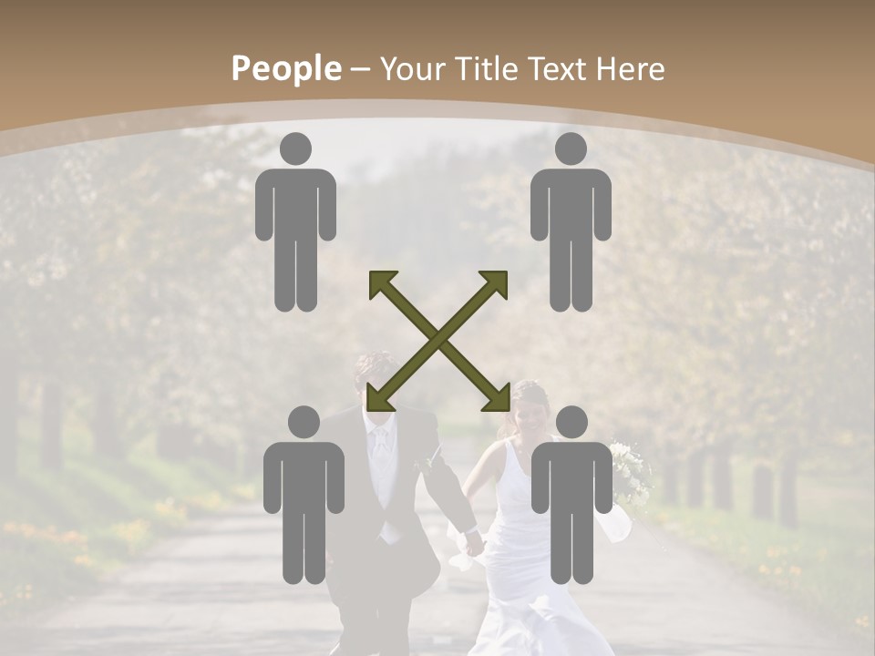 Male Romance Blossom PowerPoint Template