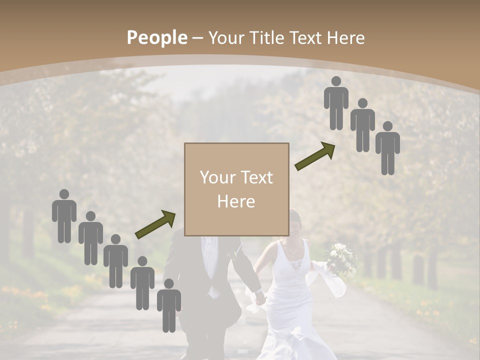 Male Romance Blossom PowerPoint Template