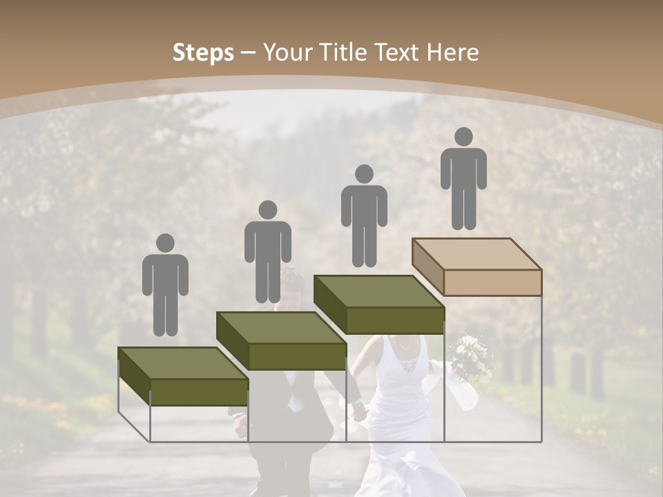 Male Romance Blossom PowerPoint Template