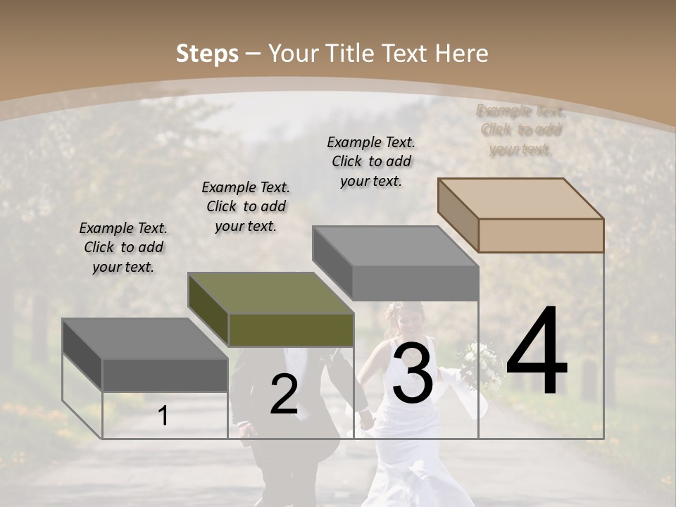 Male Romance Blossom PowerPoint Template