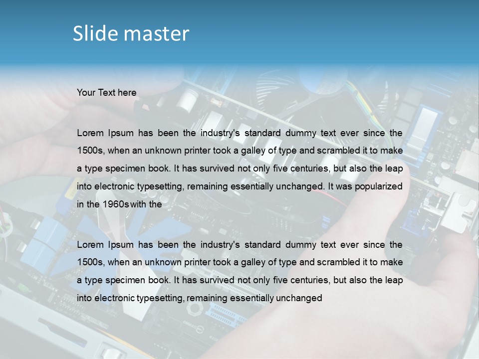 Neurotransmitter Psychiatry Biology PowerPoint Template