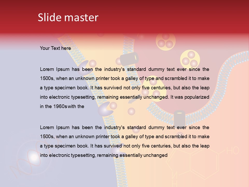 Neurotransmitter Psychiatry Biology PowerPoint Template