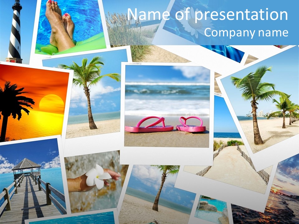 Sand Pictures Photos PowerPoint Template