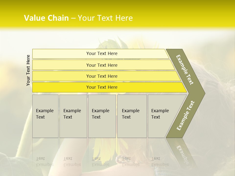 A Little Girl With A Sunflower In Her Hair PowerPoint Template