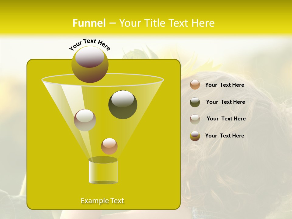 A Little Girl With A Sunflower In Her Hair PowerPoint Template