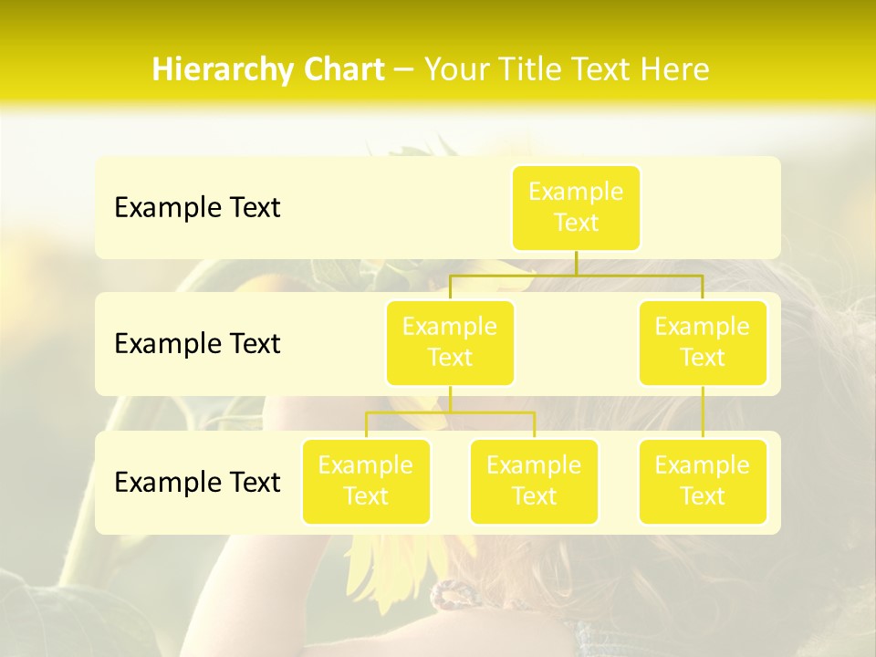 A Little Girl With A Sunflower In Her Hair PowerPoint Template