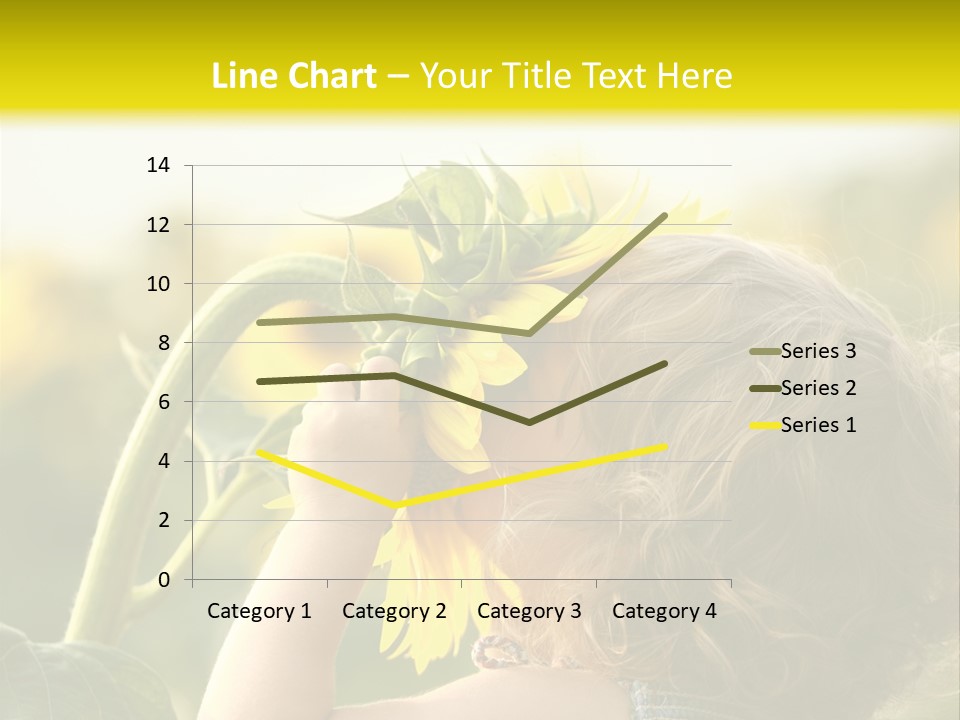 A Little Girl With A Sunflower In Her Hair PowerPoint Template