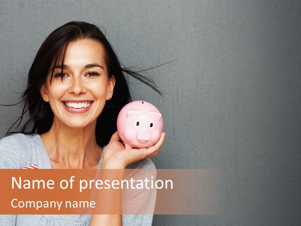 Love Pink Rabbit PowerPoint Template