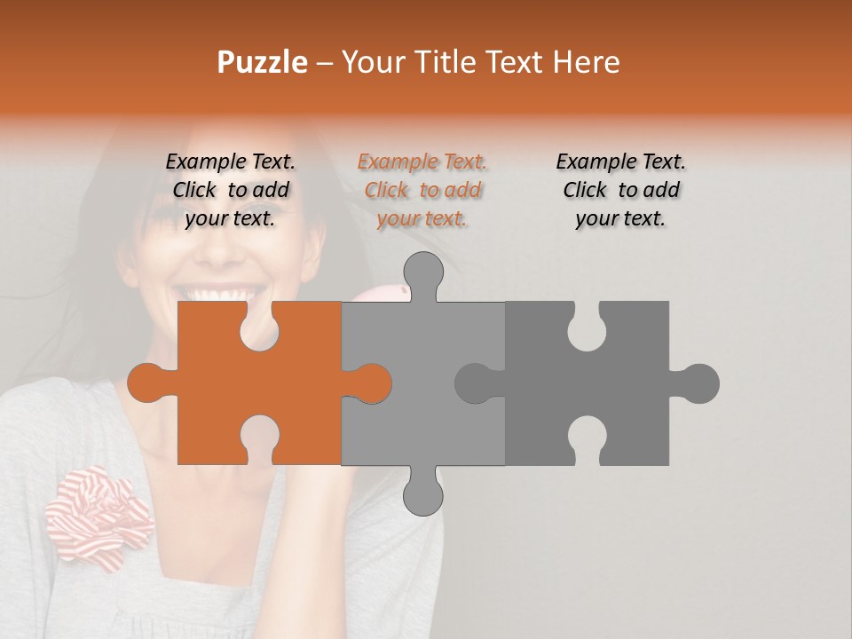 Love Pink Rabbit PowerPoint Template