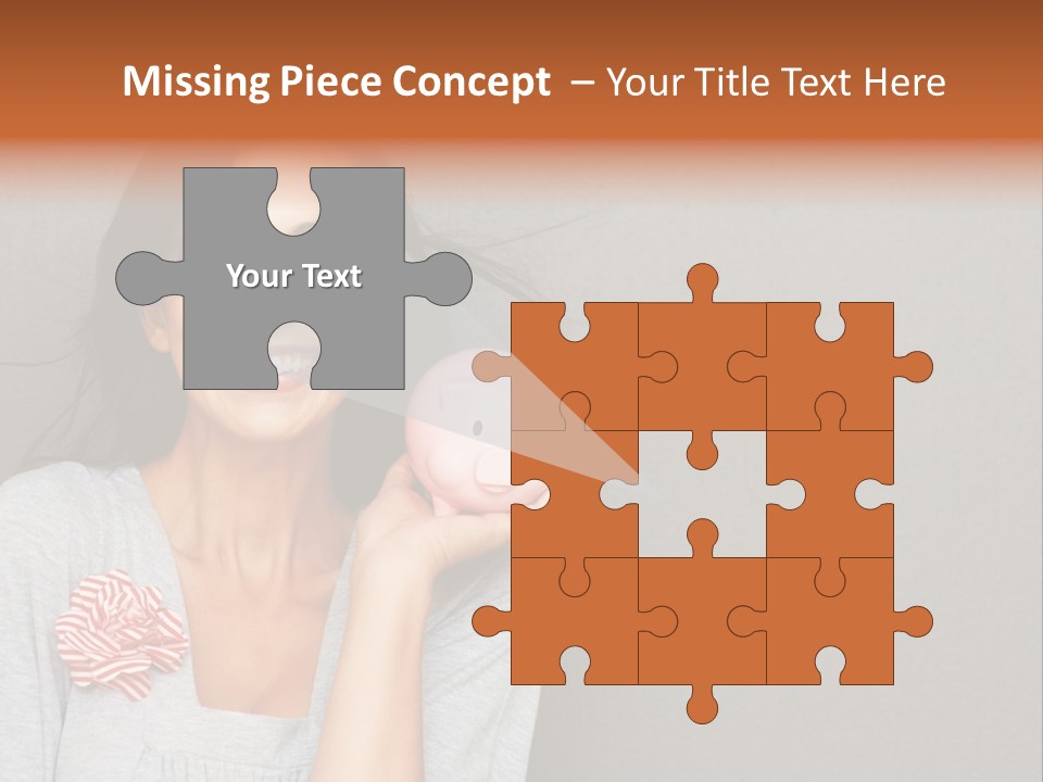 Love Pink Rabbit PowerPoint Template