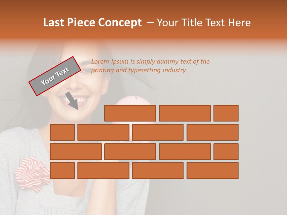 Love Pink Rabbit PowerPoint Template