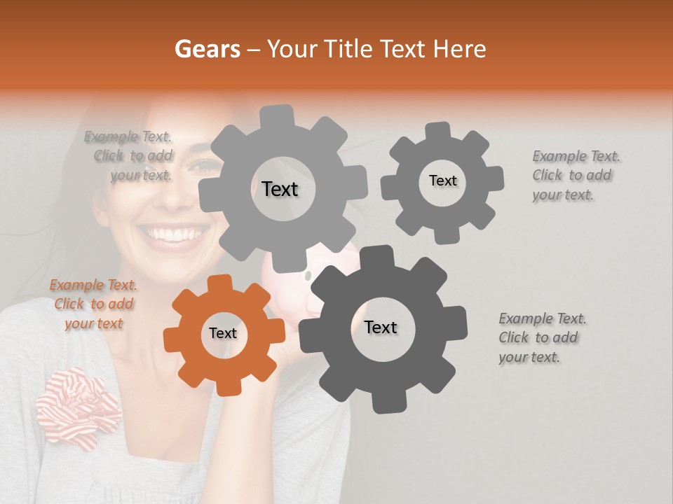 Love Pink Rabbit PowerPoint Template