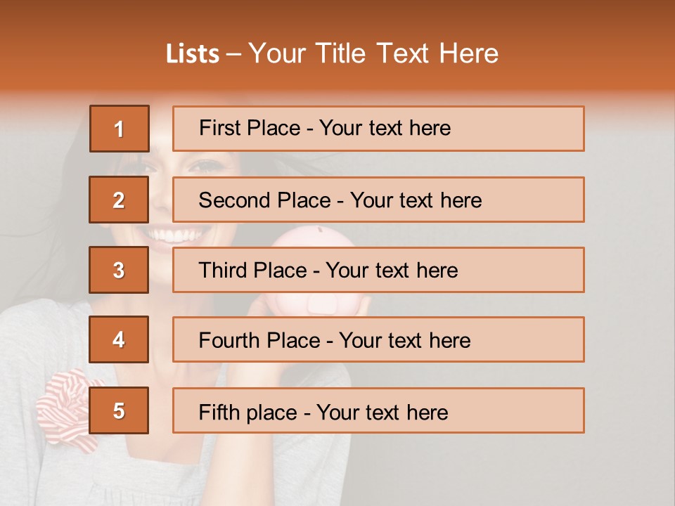Love Pink Rabbit PowerPoint Template