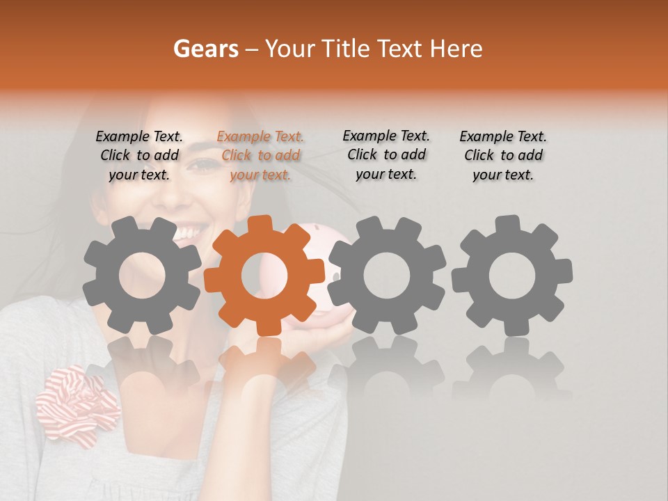 Love Pink Rabbit PowerPoint Template