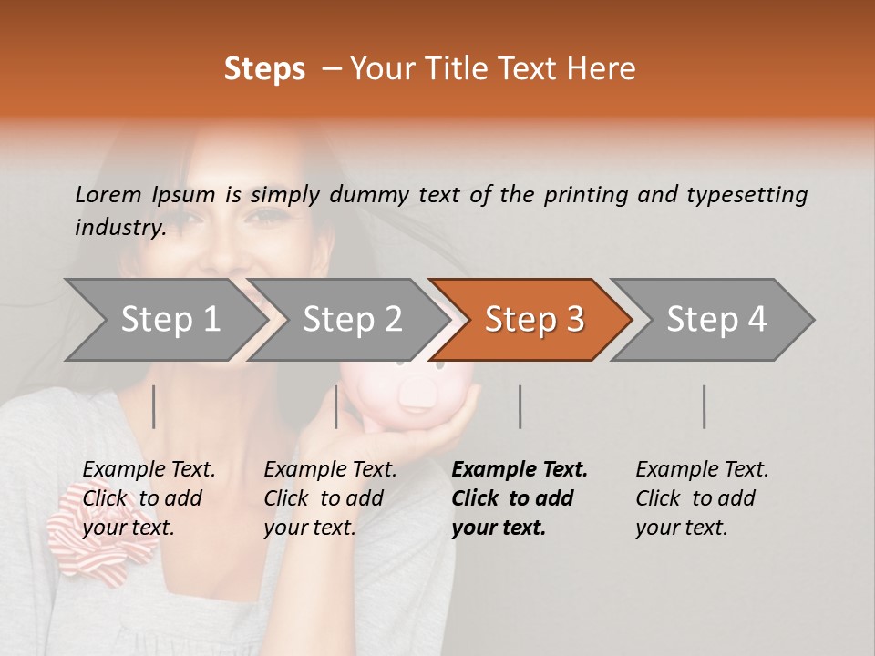 Love Pink Rabbit PowerPoint Template