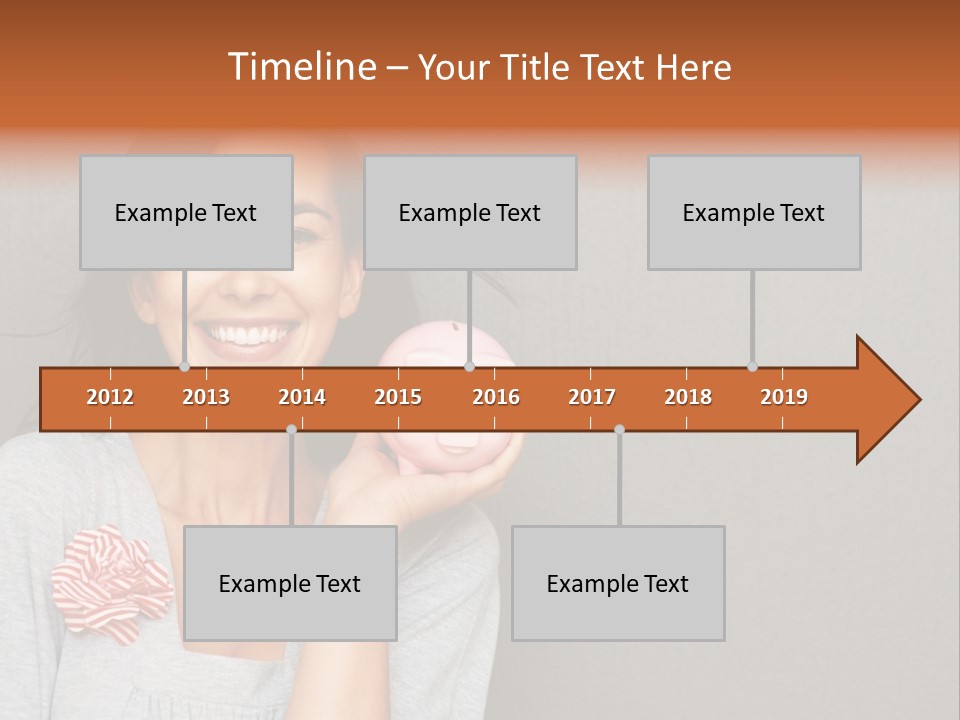 Love Pink Rabbit PowerPoint Template
