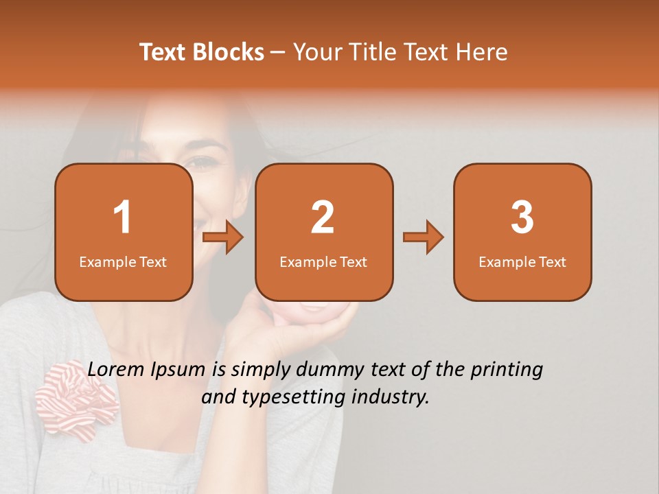 Love Pink Rabbit PowerPoint Template