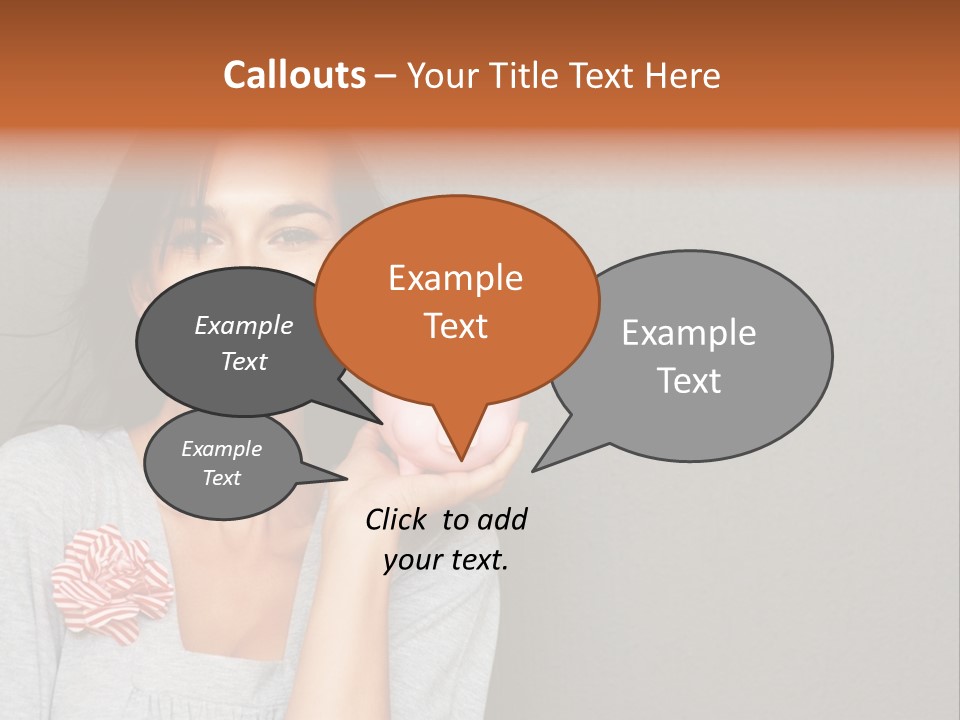 Love Pink Rabbit PowerPoint Template