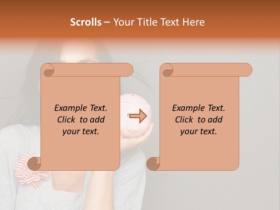 Love Pink Rabbit PowerPoint Template