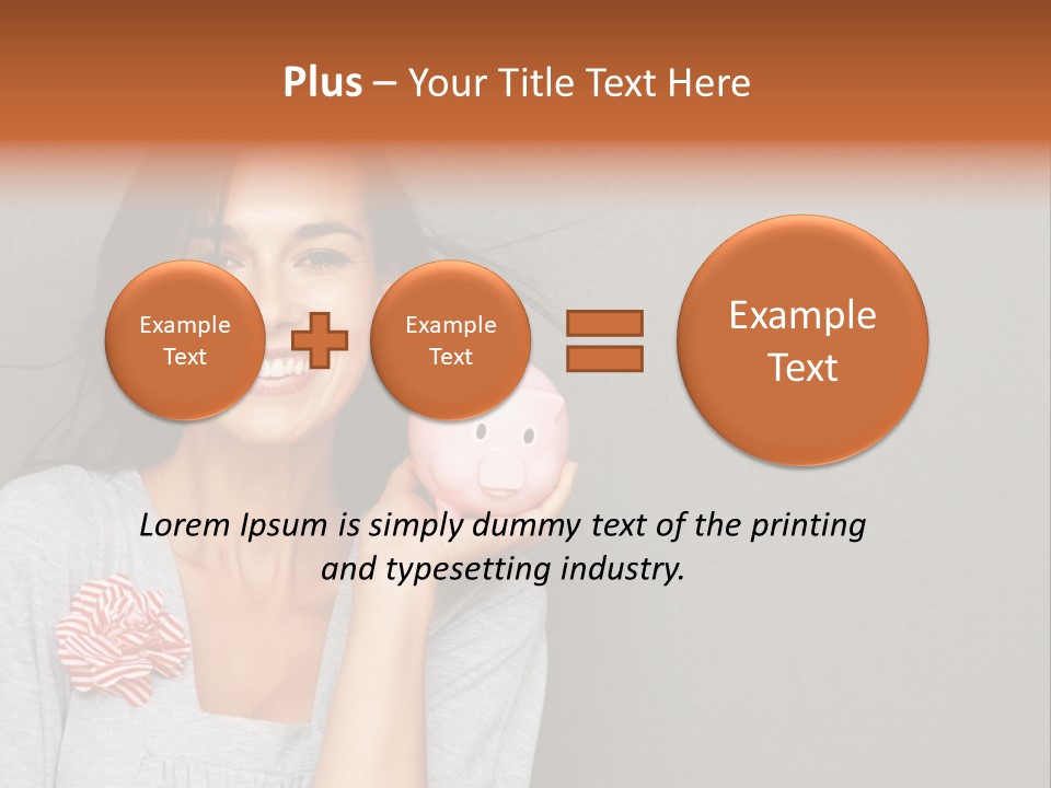 Love Pink Rabbit PowerPoint Template