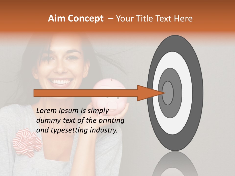 Love Pink Rabbit PowerPoint Template