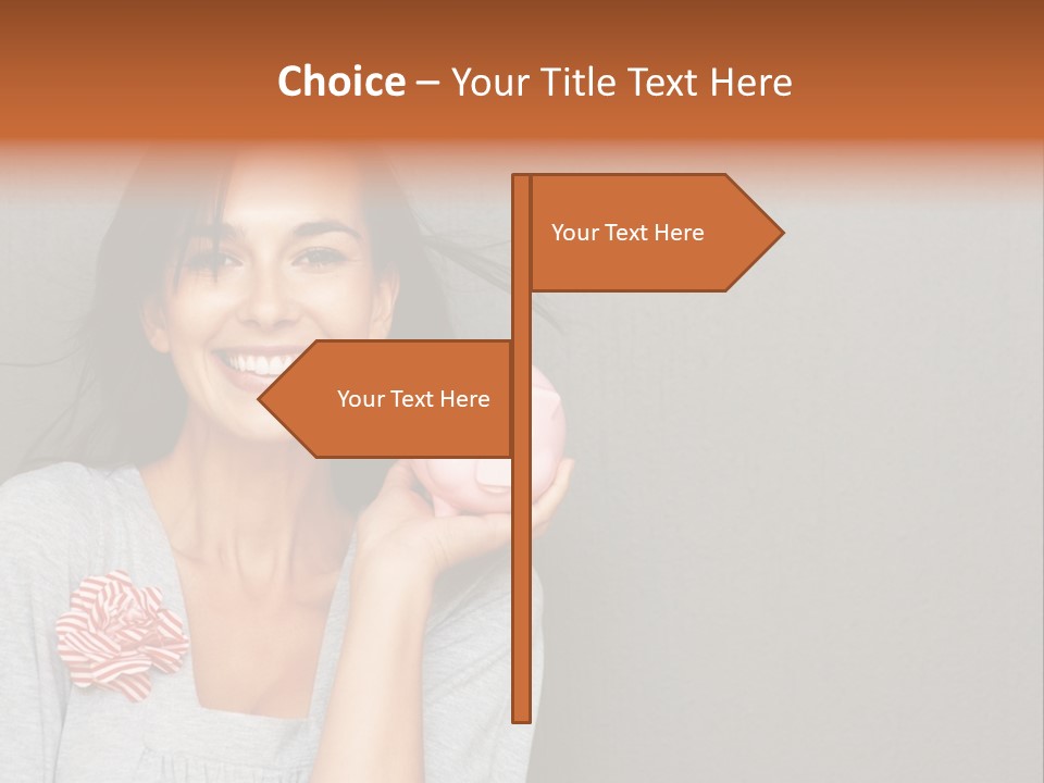 Love Pink Rabbit PowerPoint Template