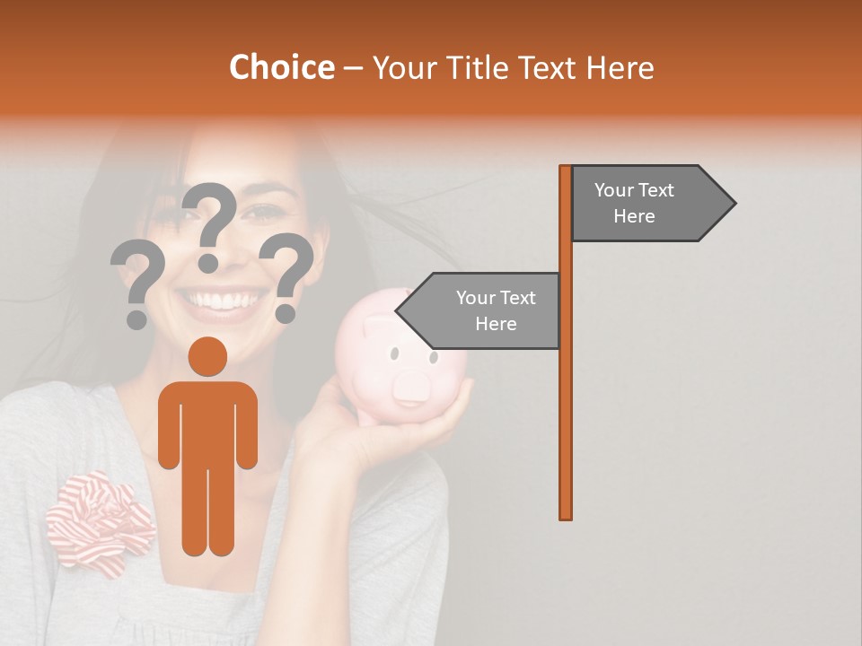 Love Pink Rabbit PowerPoint Template