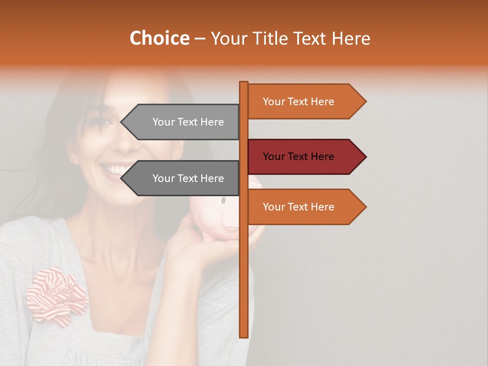 Love Pink Rabbit PowerPoint Template