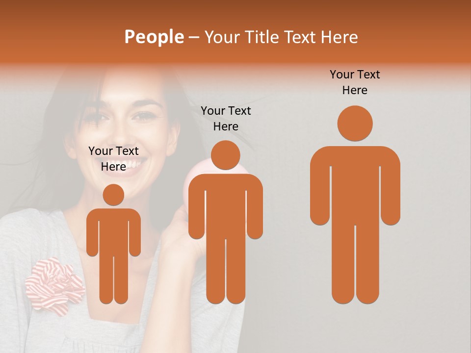 Love Pink Rabbit PowerPoint Template