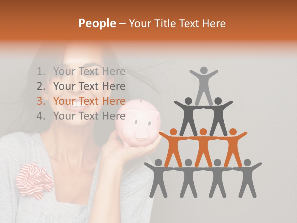 Love Pink Rabbit PowerPoint Template