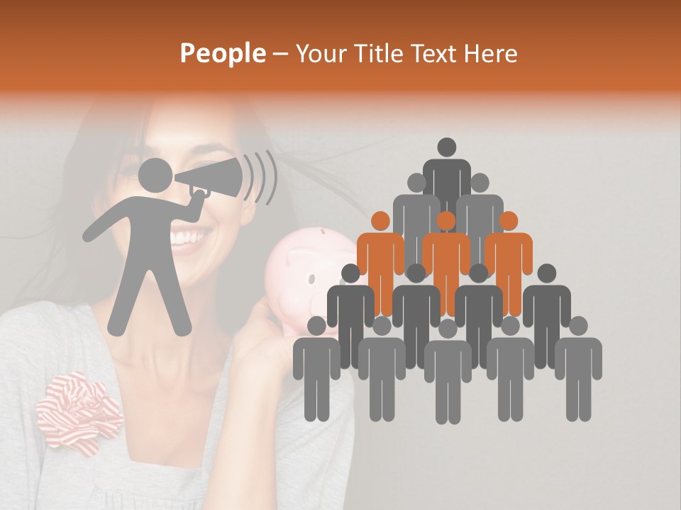 Love Pink Rabbit PowerPoint Template