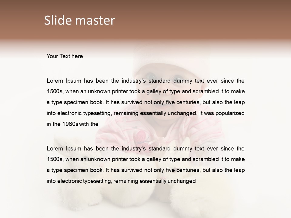 Love Pink Rabbit PowerPoint Template