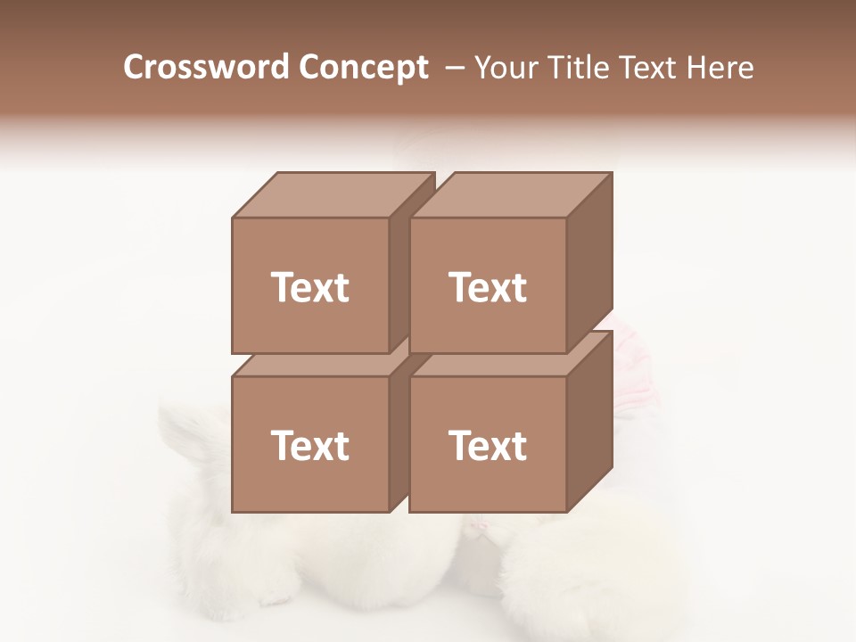 Love Pink Rabbit PowerPoint Template