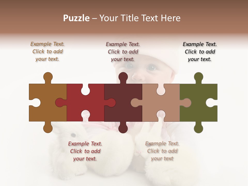 Love Pink Rabbit PowerPoint Template