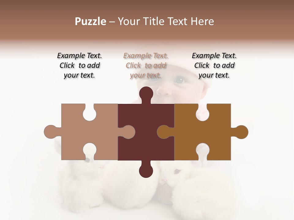 Love Pink Rabbit PowerPoint Template