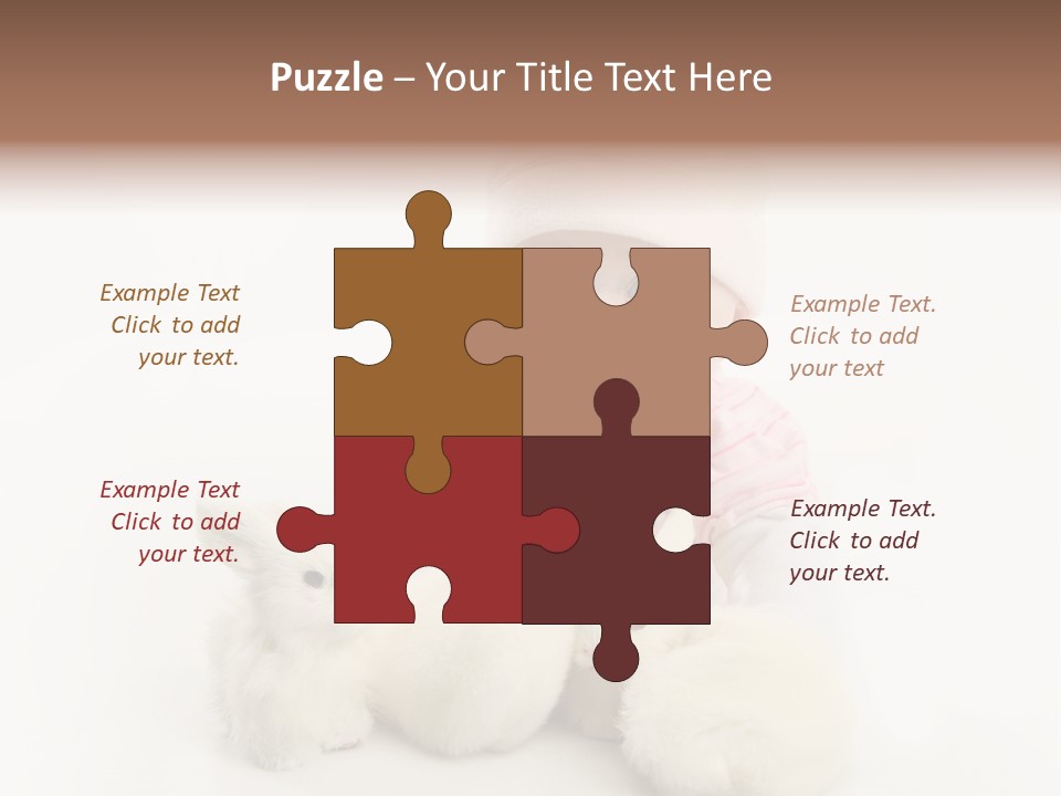 Love Pink Rabbit PowerPoint Template