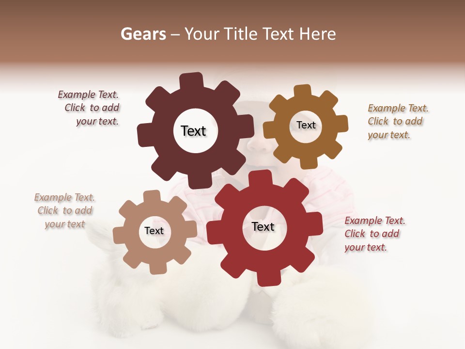 Love Pink Rabbit PowerPoint Template