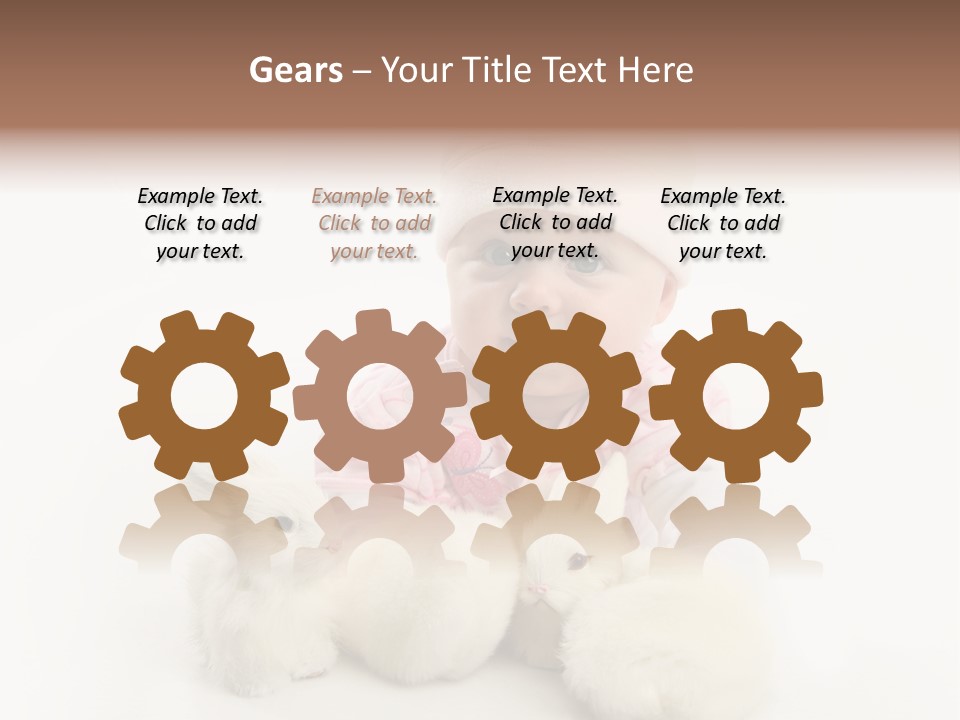 Love Pink Rabbit PowerPoint Template