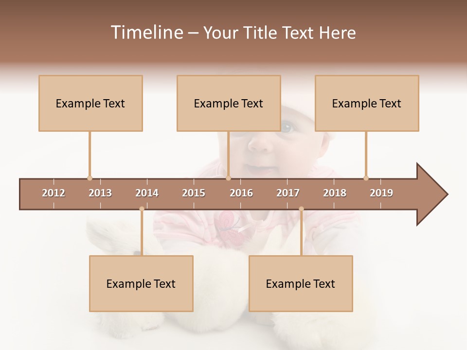 Love Pink Rabbit PowerPoint Template