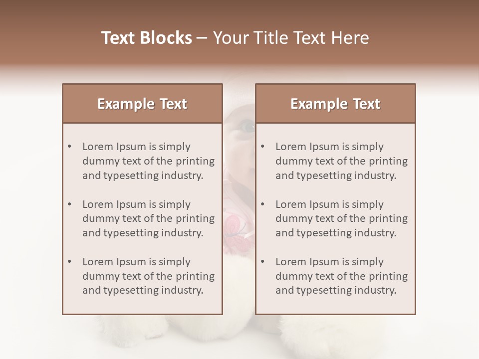 Love Pink Rabbit PowerPoint Template