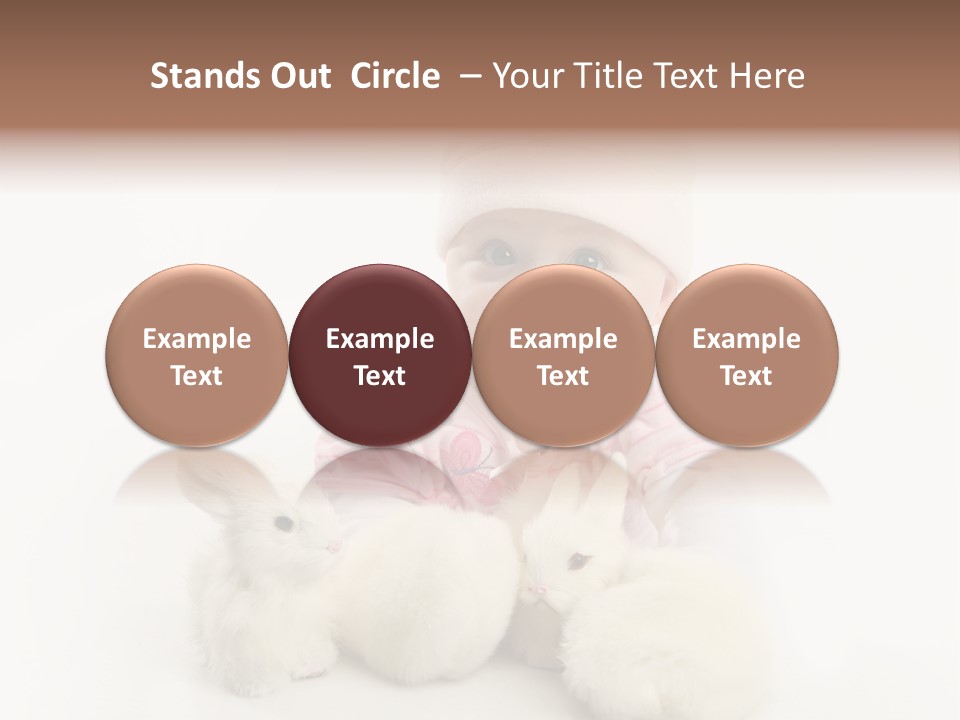 Love Pink Rabbit PowerPoint Template